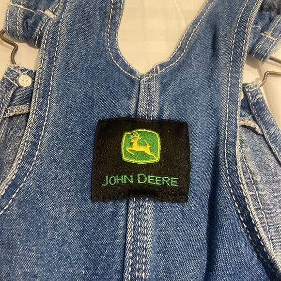 Kids John Deere Blue Denim Overalls size 3T - Picture 6 of 7